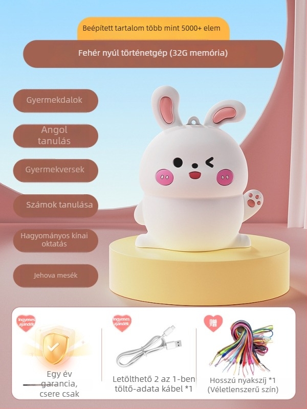 Gyerekeknek szóló oktató mesés zenei lejátszó | Zene/Hang | 0–3 éves korosztály | Műanyag | Memória nélküli