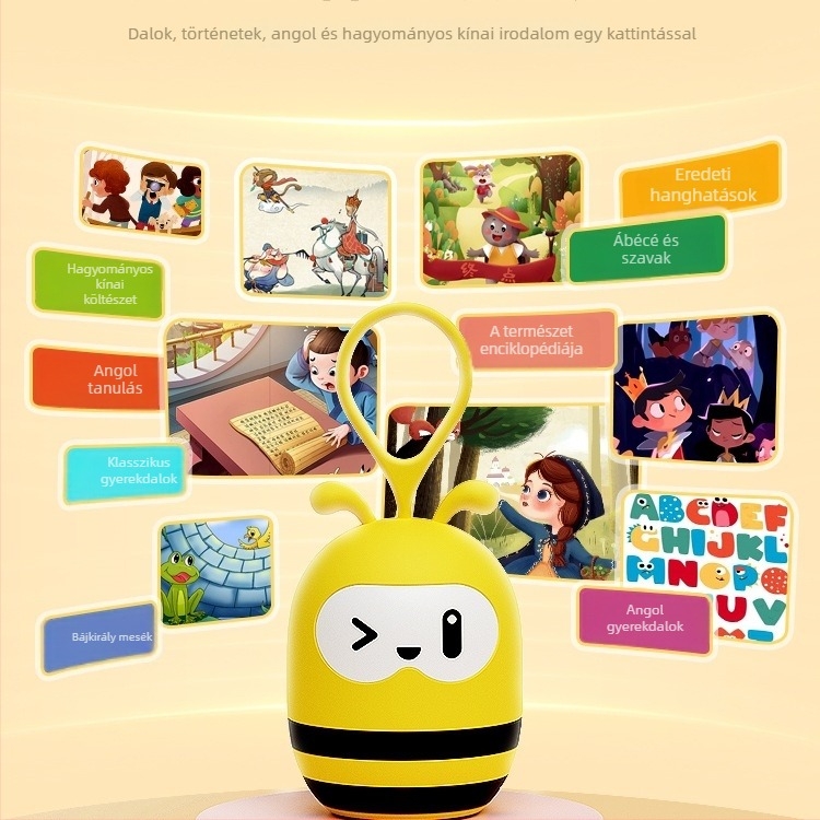 Gyerekeknek szóló oktató mesés zenei lejátszó | Zene/Hang | 0–3 éves korosztály | Műanyag | Memória nélküli