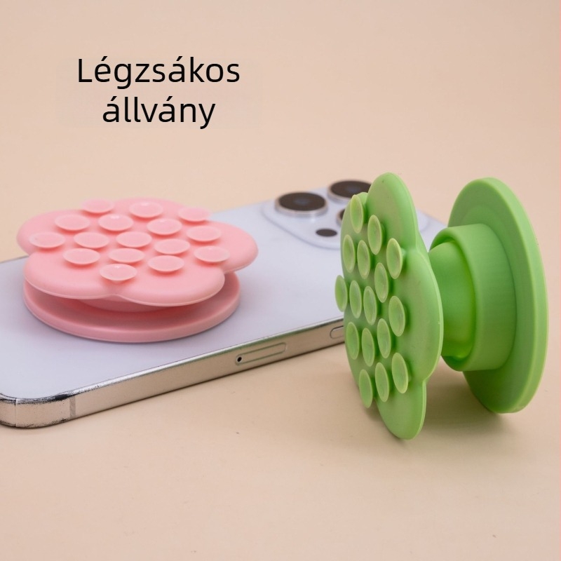Szilikon virág alakú telefon-tartó mágneses állvánnyal, univerzális kompatibilitás, éjjeliszekrényhez