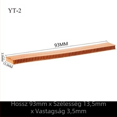 Réz hűtő grafikus kártyához, bordázott hűtőbordákkal, modell 01; anyag réz; notebookhoz; cső nélküli