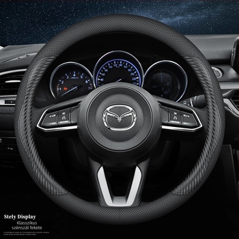 Mazda 3 Axela kormánykerékvédő, valódi bőr, eredeti stílus, egész éves használatra