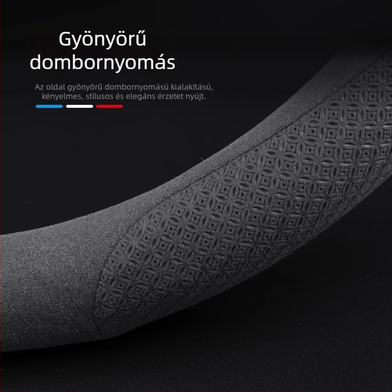 BYD Tang L kormánykerék borítás Nappa bőrrel, DMI Glory és EV Champion kiadások, csúszásmentes, 36 cm átmérő