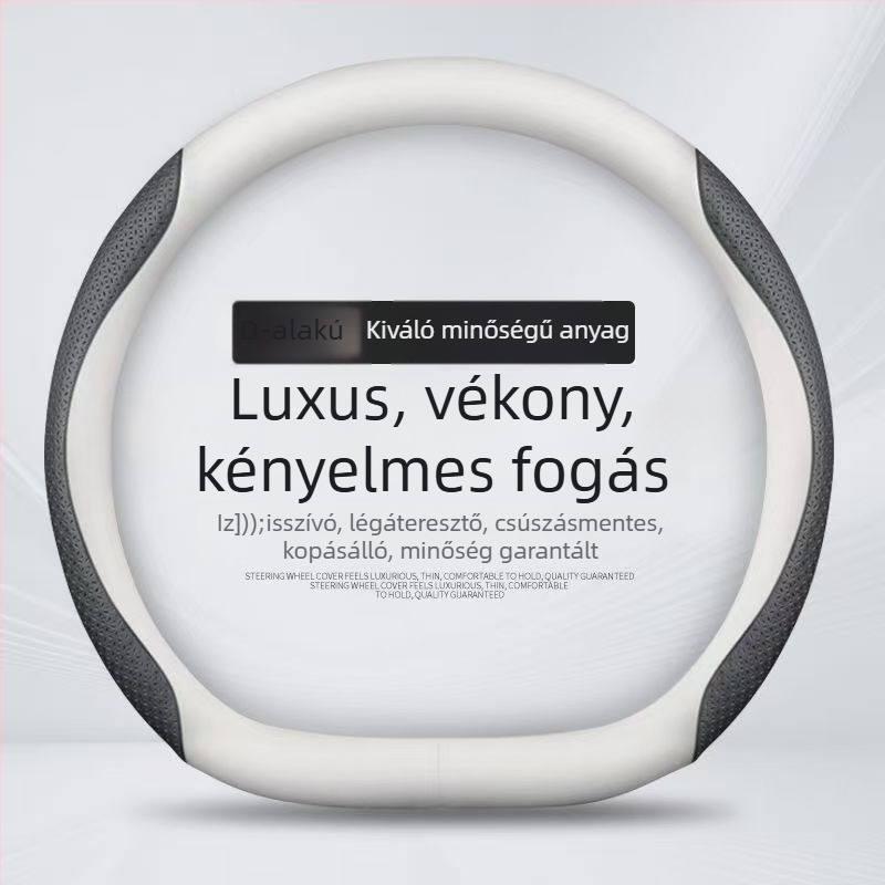 BYD Tang L kormánykerék borítás Nappa bőrrel, DMI Glory és EV Champion kiadások, csúszásmentes, 36 cm átmérő
