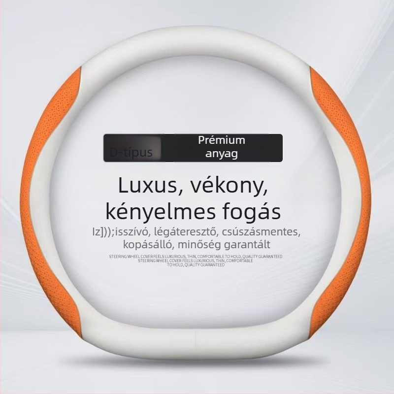 BYD Tang L kormánykerék borítás Nappa bőrrel, DMI Glory és EV Champion kiadások, csúszásmentes, 36 cm átmérő
