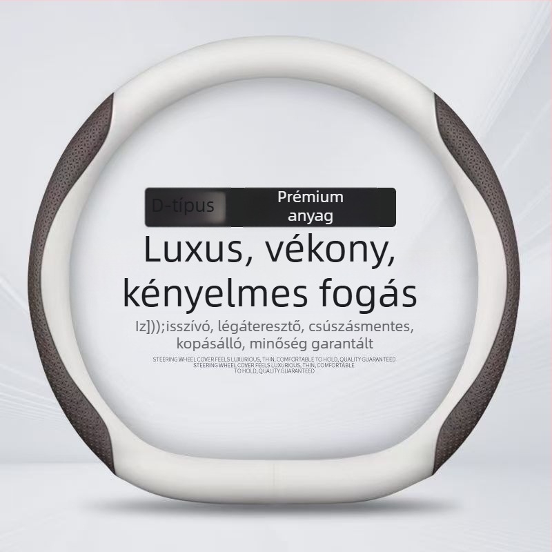 BYD Tang L kormánykerék borítás Nappa bőrrel, DMI Glory és EV Champion kiadások, csúszásmentes, 36 cm átmérő