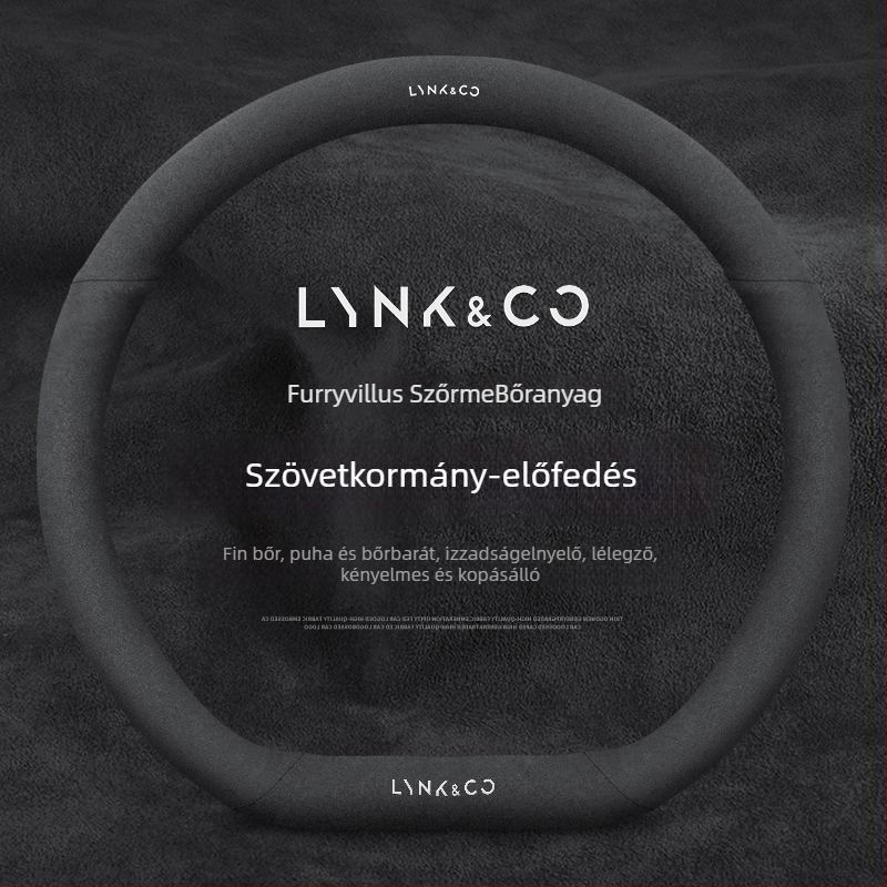 Velúr bőrből készült kormánykerékvédő készlet, egész évben használható, járműspecifikus telepítés, univerzális kompatibilitás