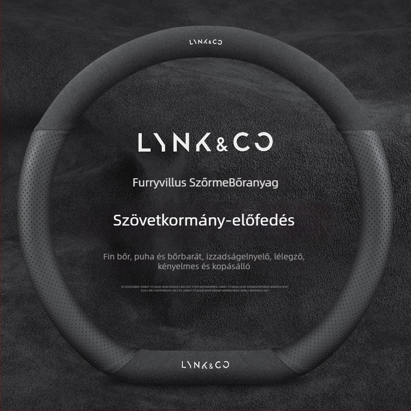 Velúr bőrből készült kormánykerékvédő készlet, egész évben használható, járműspecifikus telepítés, univerzális kompatibilitás