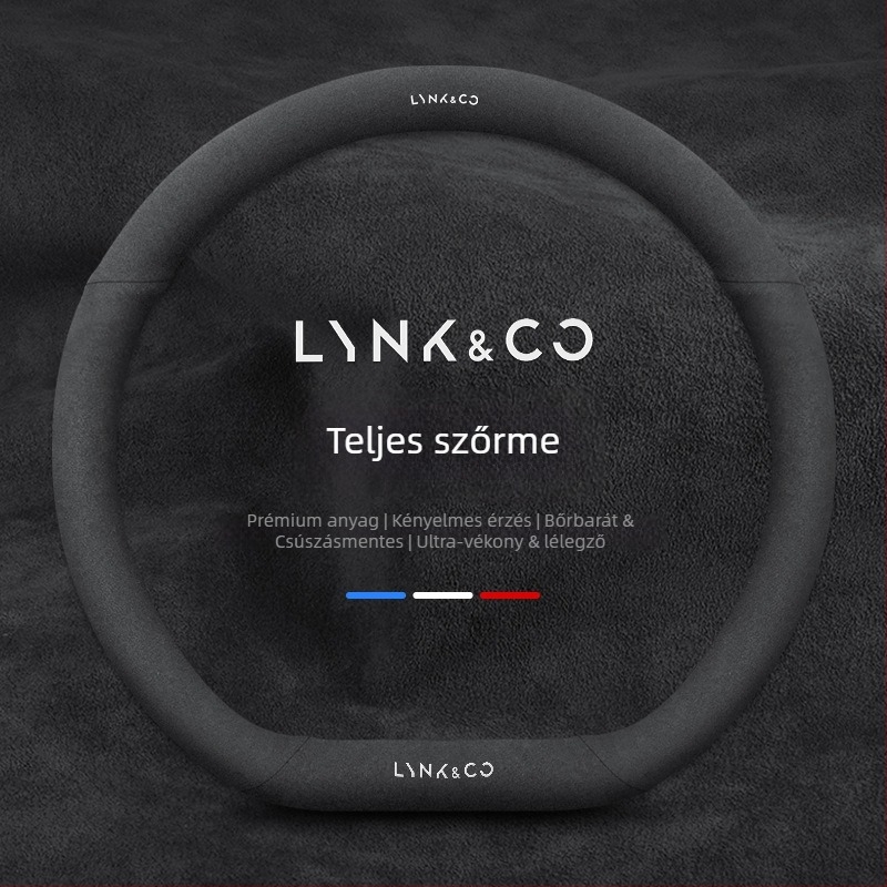 Velúr bőrből készült kormánykerékvédő készlet, egész évben használható, járműspecifikus telepítés, univerzális kompatibilitás