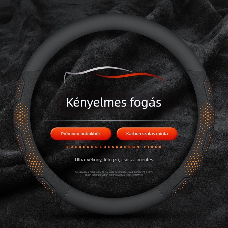 Mu xun autó kormányvédő huzat — eredeti stílus, mesterséges bőr, egész éves használat, univerzális telepítés.