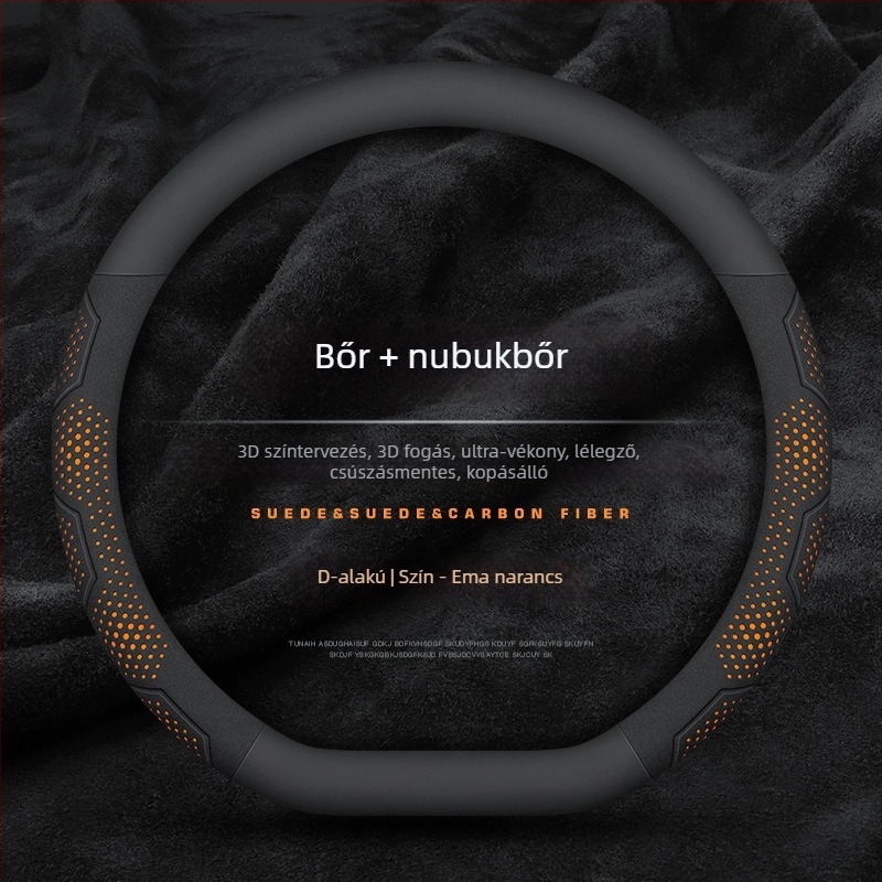 Mu xun autó kormányvédő huzat — eredeti stílus, mesterséges bőr, egész éves használat, univerzális telepítés.