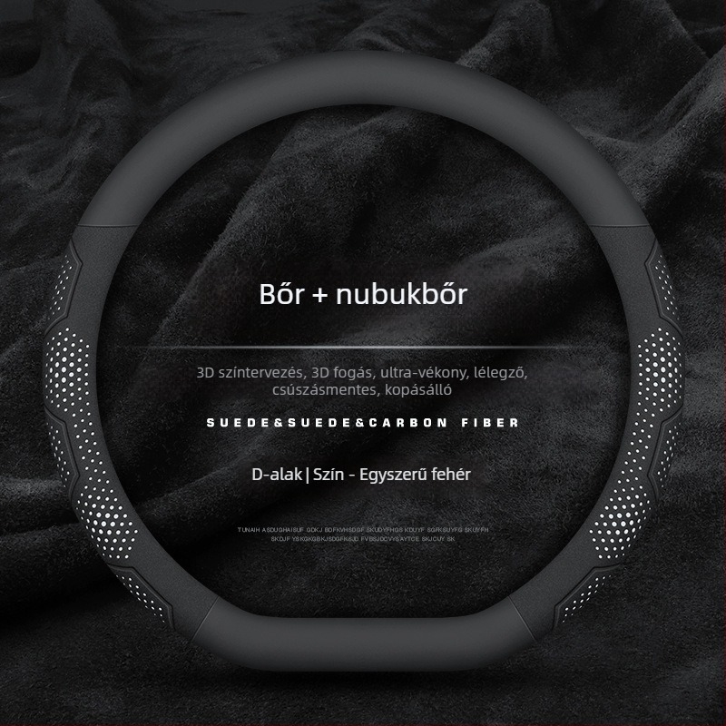 Mu xun autó kormányvédő huzat — eredeti stílus, mesterséges bőr, egész éves használat, univerzális telepítés.