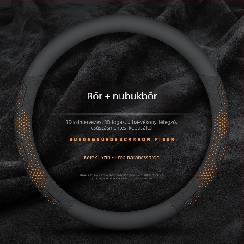 Mu xun autó kormányvédő huzat — eredeti stílus, mesterséges bőr, egész éves használat, univerzális telepítés.