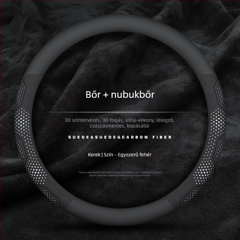 Mu xun autó kormányvédő huzat — eredeti stílus, mesterséges bőr, egész éves használat, univerzális telepítés.