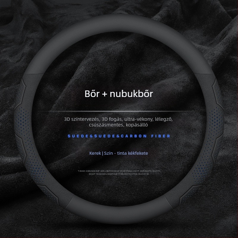 Mu xun autó kormányvédő huzat — eredeti stílus, mesterséges bőr, egész éves használat, univerzális telepítés.