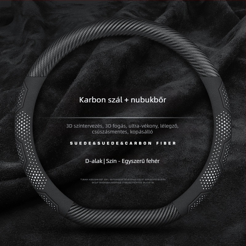 Mu xun autó kormányvédő huzat — eredeti stílus, mesterséges bőr, egész éves használat, univerzális telepítés.