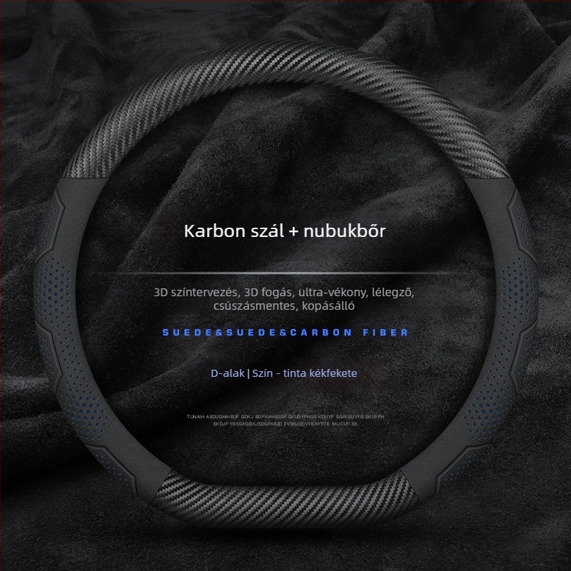 Mu xun autó kormányvédő huzat — eredeti stílus, mesterséges bőr, egész éves használat, univerzális telepítés.