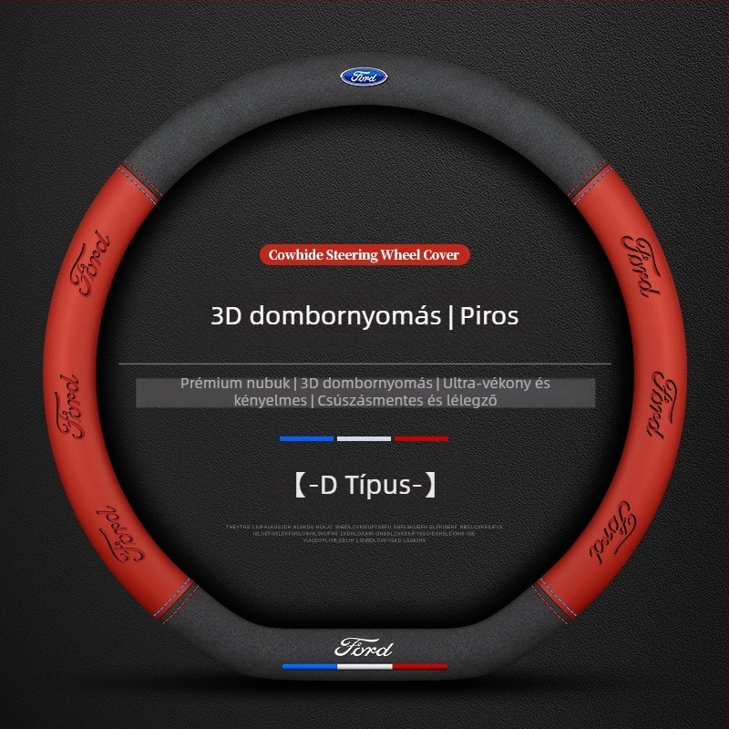 Ford kormánykerékfedél – Plaid Wave velúr, univerzális illeszkedés, egész éves használatra