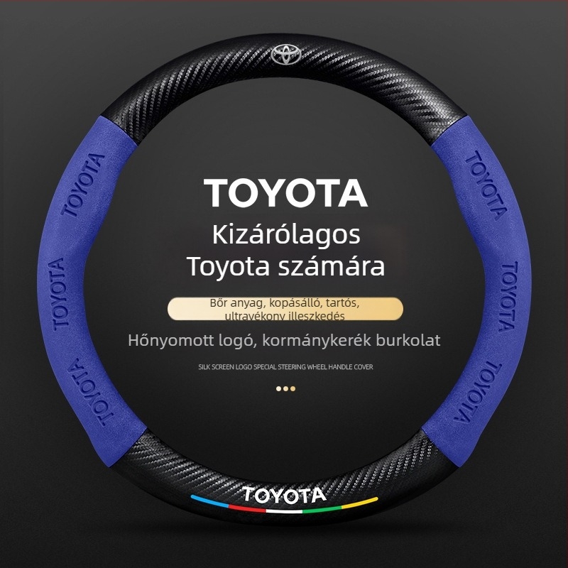 Volánvédő – valódi bőr, sportos stílus, személyre szabott illesztés, Toyota Camry, RAV4, Corolla modellekhez, minden évszakban