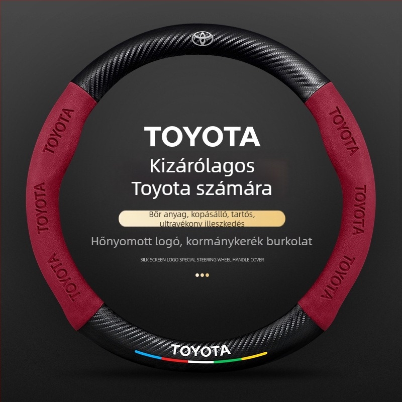 Volánvédő – valódi bőr, sportos stílus, személyre szabott illesztés, Toyota Camry, RAV4, Corolla modellekhez, minden évszakban
