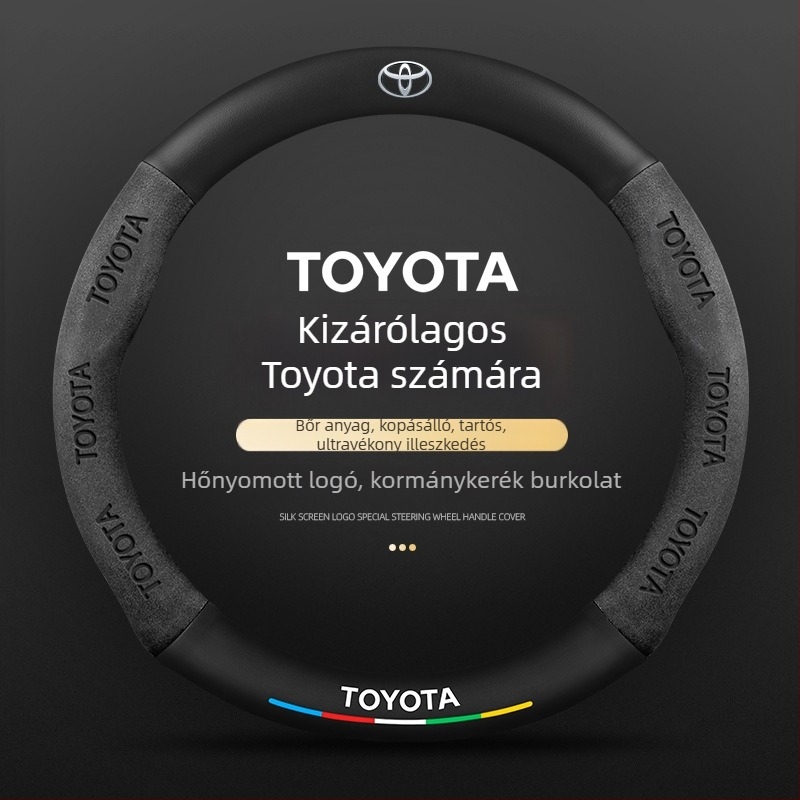 Volánvédő – valódi bőr, sportos stílus, személyre szabott illesztés, Toyota Camry, RAV4, Corolla modellekhez, minden évszakban