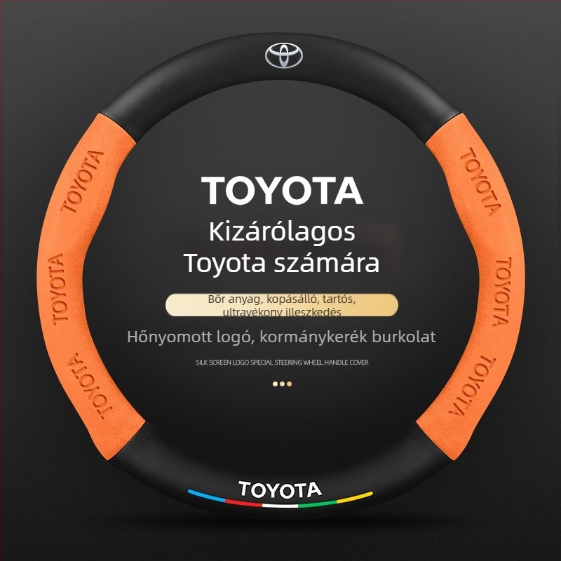 Volánvédő – valódi bőr, sportos stílus, személyre szabott illesztés, Toyota Camry, RAV4, Corolla modellekhez, minden évszakban