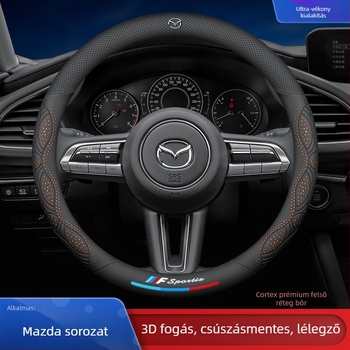 Mazda kormánykerék borítás, sportos stílus, minden évszakban használható, dedikált illeszkedés
