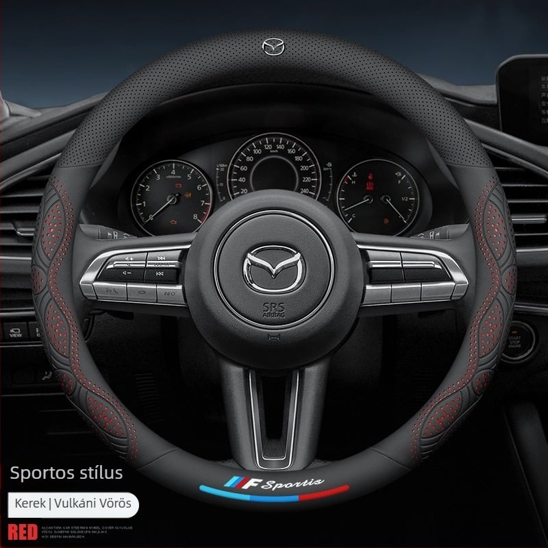 Mazda kormánykerék borítás, sportos stílus, minden évszakban használható, dedikált illeszkedés