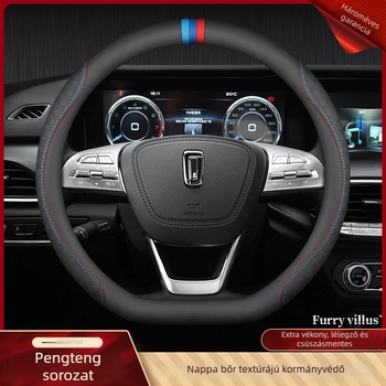 Kormánykerékvédő Pentium X40/B50/B70/B90/X80/T33/T99/T77 sorozathoz, műbőr, négy évszakos, logó nyomtatás, testreszabás