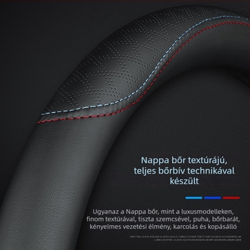 Kormánykerékvédő Pentium X40/B50/B70/B90/X80/T33/T99/T77 sorozathoz, műbőr, négy évszakos, logó nyomtatás, testreszabás