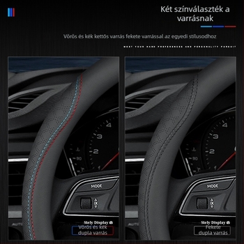 Kormánykerékvédő Pentium X40/B50/B70/B90/X80/T33/T99/T77 sorozathoz, műbőr, négy évszakos, logó nyomtatás, testreszabás