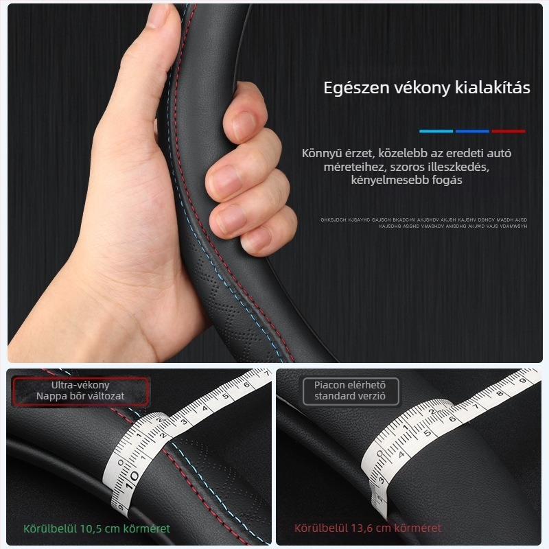 Kormánykerékvédő Pentium X40/B50/B70/B90/X80/T33/T99/T77 sorozathoz, műbőr, négy évszakos, logó nyomtatás, testreszabás