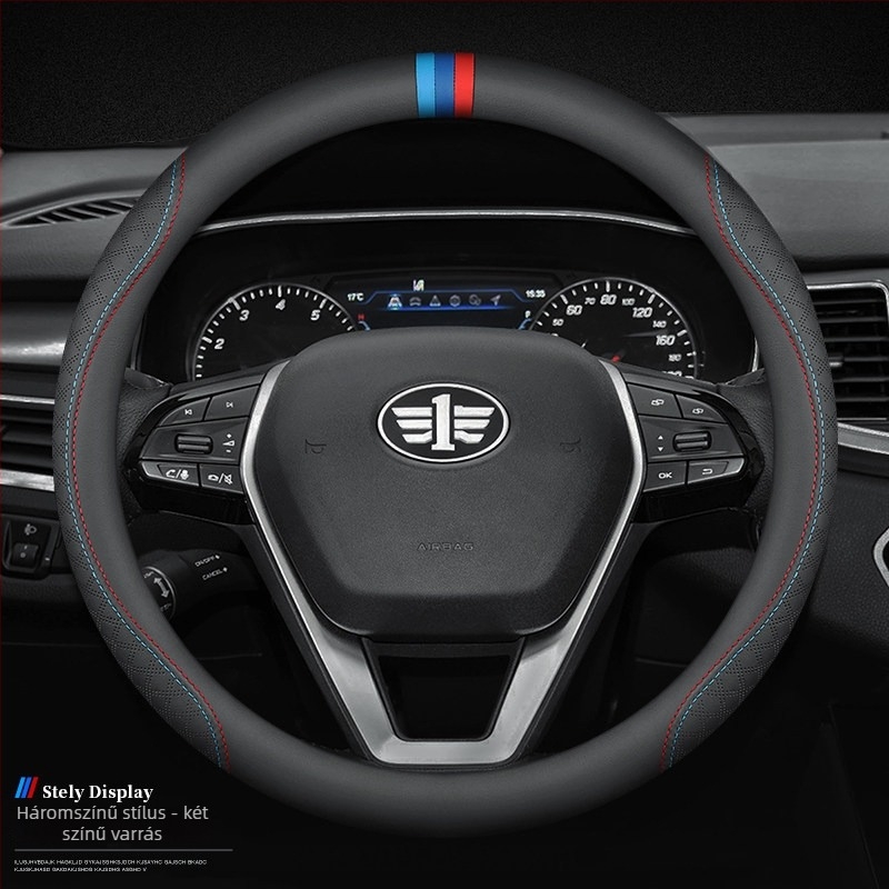 Kormánykerékvédő Pentium X40/B50/B70/B90/X80/T33/T99/T77 sorozathoz, műbőr, négy évszakos, logó nyomtatás, testreszabás