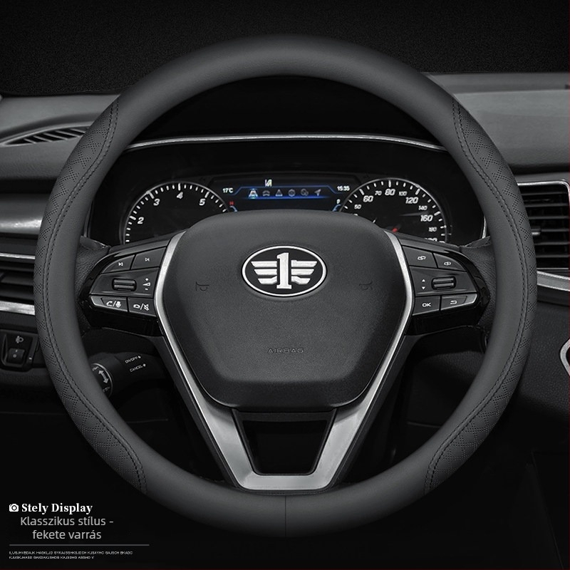 Kormánykerékvédő Pentium X40/B50/B70/B90/X80/T33/T99/T77 sorozathoz, műbőr, négy évszakos, logó nyomtatás, testreszabás