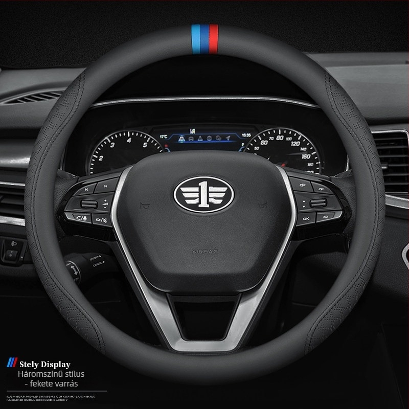 Kormánykerékvédő Pentium X40/B50/B70/B90/X80/T33/T99/T77 sorozathoz, műbőr, négy évszakos, logó nyomtatás, testreszabás