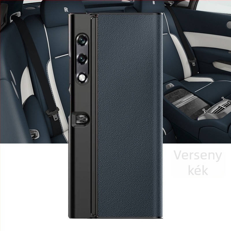 Hajlított kijelzős Honor Glory VPurse telefonvédő tok Bracket stílus, valódi bőr, esésálló, kompatibil Glory (Brand YUGOIF; Anyag: Valódi bőr; Funkció: Esésvédelem; Kompatibilis: Glory; Stílus: Bracket)