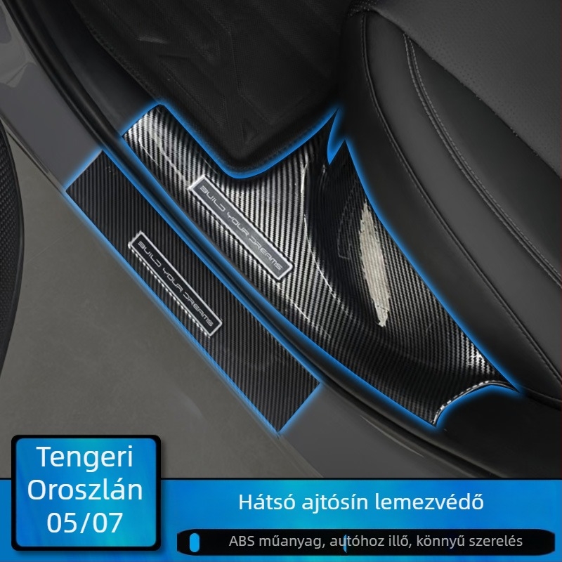 BYD Hiace 05/07Ev ajtó küszöb – üdvözlő pedál, csomagtérvédő és karosszéria megjelenésének módosító matrica