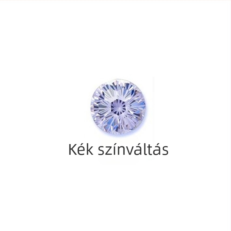 Titánötvözet fülbevalók 7A gyémántokkal, 5–8 mm