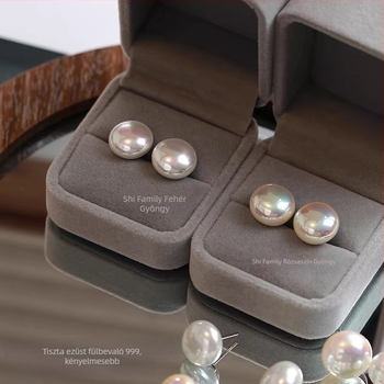 Kunling fülbevalók: geometriai dizájn, 99% ezüst tisztaság, elektroplattált felület, nőknek