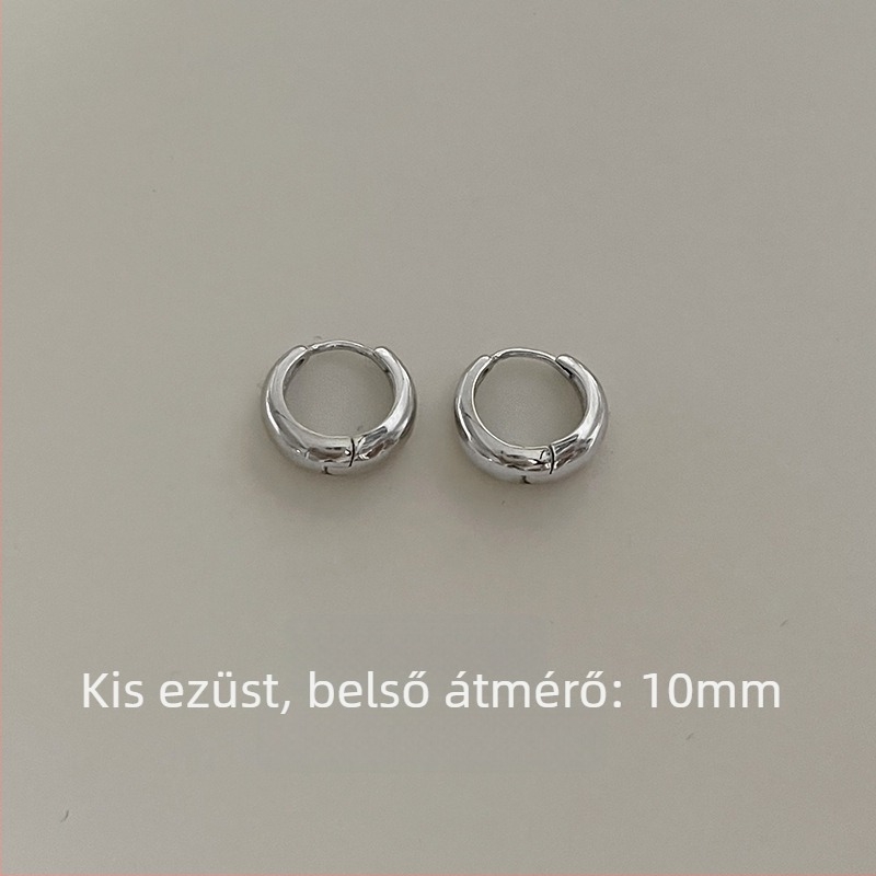 Fülbevalók, 925 ezüst, Geometriai design, Elektroplattálás, Instás stílus