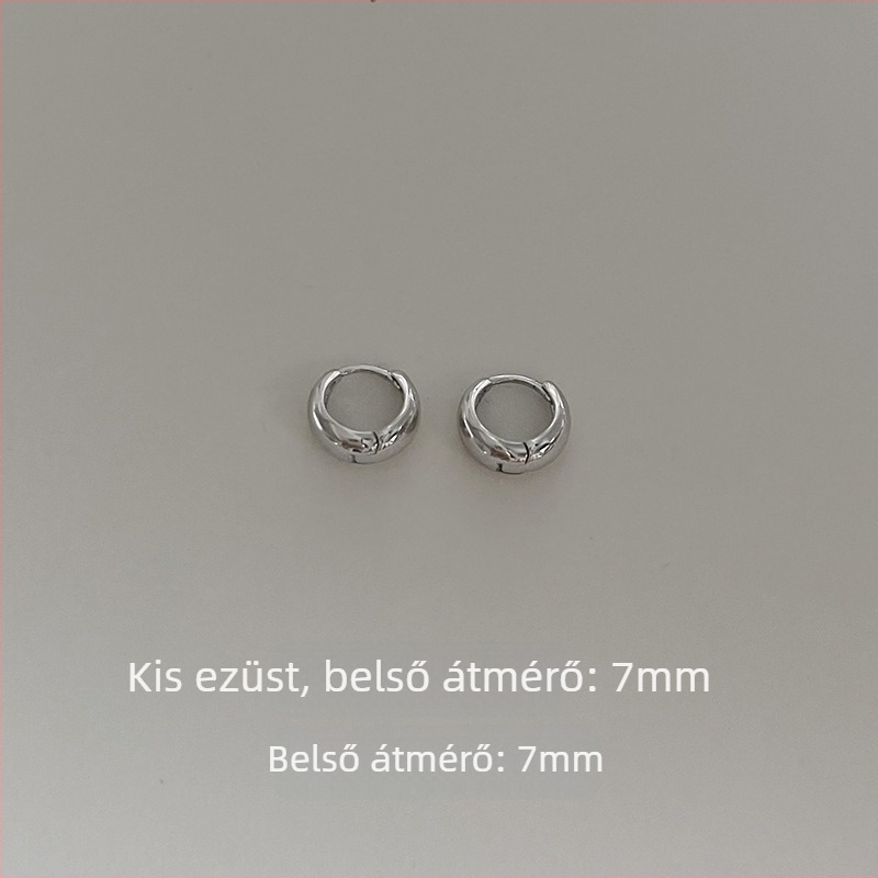 Fülbevalók, 925 ezüst, Geometriai design, Elektroplattálás, Instás stílus