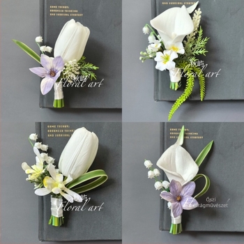 Esküvői virágkészlet mesterséges virágokkal a menyasszony és a vőlegény, koszorúslányok és koszorúslányok számára – esküvői fotórekvizitum (Márka: Egyéb; Anyag: Egyéb; Testreszabás nem lehetséges; Logó nyomtatása nem lehetséges)