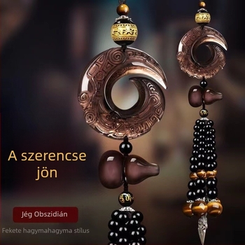 Jáde belső autómedál, modern stílus, dekoratív autó kiegészítő