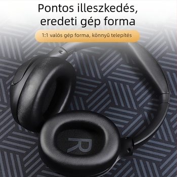 PU bőr fülpárnák QCY H3, H3 Pro és H3 Lite-hoz — PU bőr, egyszerű felszerelés, kompatibilis a QCY H3 sorozattal