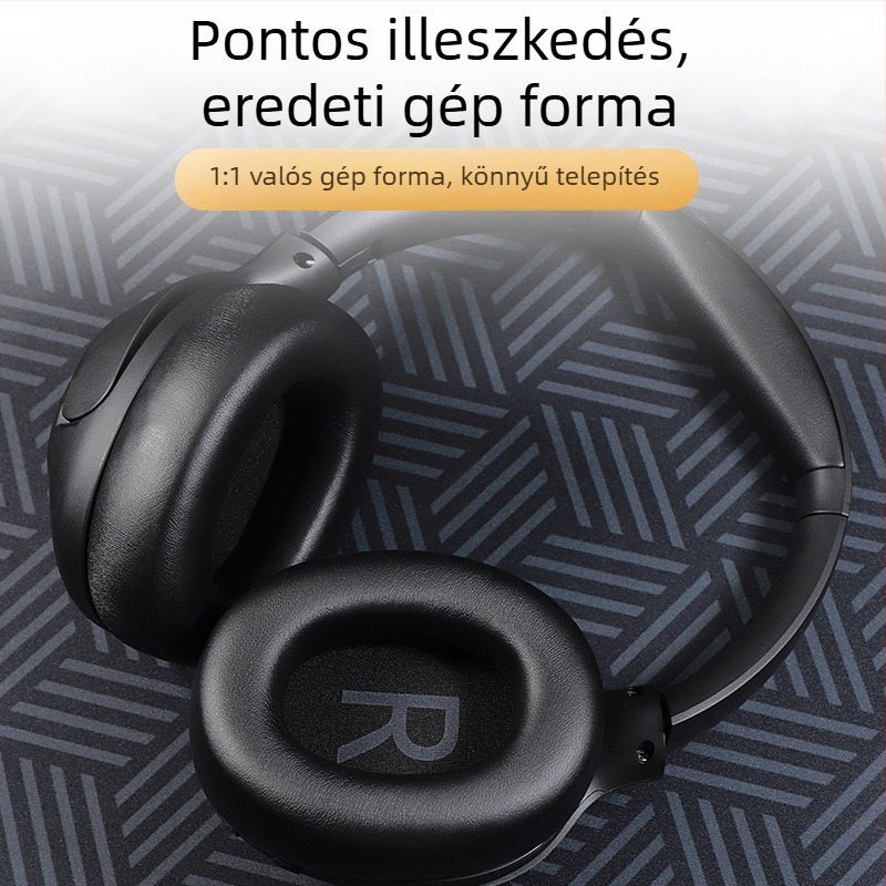 PU bőr fülpárnák QCY H3, H3 Pro és H3 Lite-hoz — PU bőr, egyszerű felszerelés, kompatibilis a QCY H3 sorozattal
