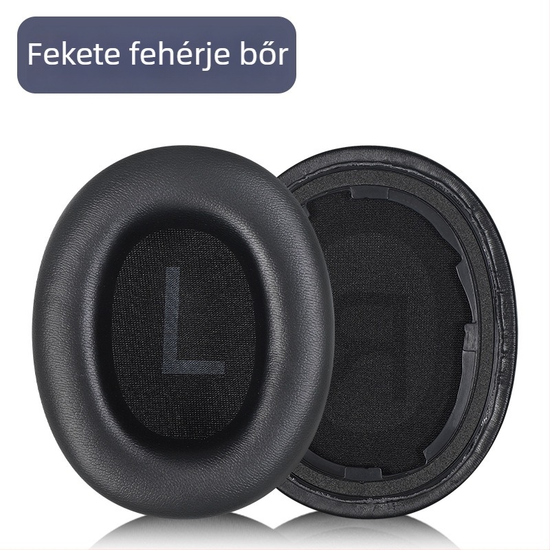 PU bőr fülpárnák QCY H3, H3 Pro és H3 Lite-hoz — PU bőr, egyszerű felszerelés, kompatibilis a QCY H3 sorozattal