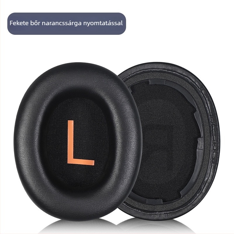 PU bőr fülpárnák QCY H3, H3 Pro és H3 Lite-hoz — PU bőr, egyszerű felszerelés, kompatibilis a QCY H3 sorozattal