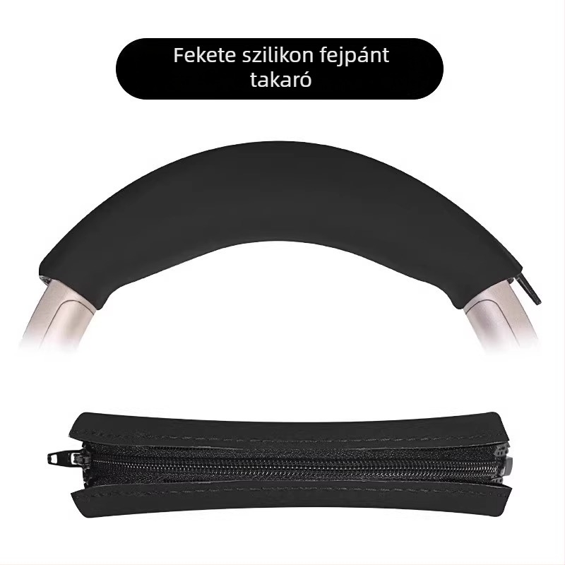 PU bőr fülpárnák QCY H3, H3 Pro és H3 Lite-hoz — PU bőr, egyszerű felszerelés, kompatibilis a QCY H3 sorozattal