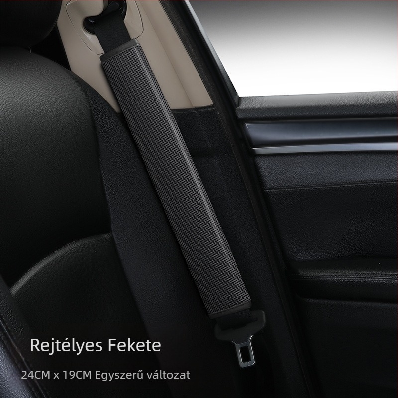 Autó biztonsági öv vállvédő huzat – karikatúra dizájn, poliészter anyag, testre szabható, nyomtatott logó