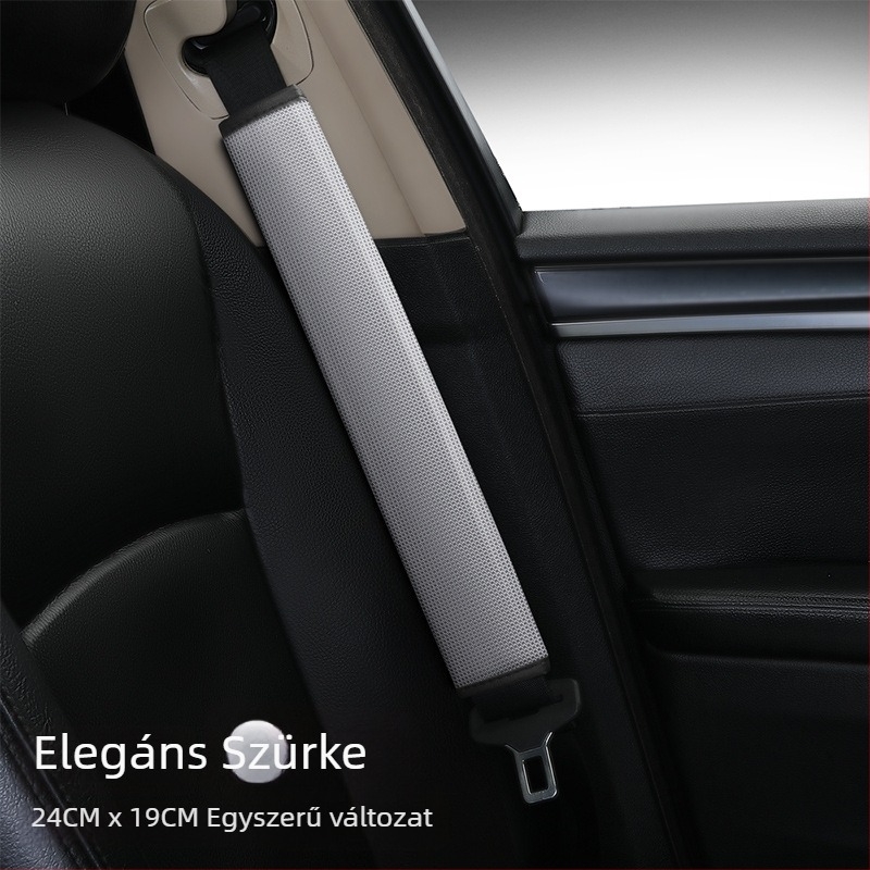 Autó biztonsági öv vállvédő huzat – karikatúra dizájn, poliészter anyag, testre szabható, nyomtatott logó