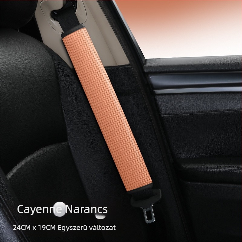 Autó biztonsági öv vállvédő huzat – karikatúra dizájn, poliészter anyag, testre szabható, nyomtatott logó